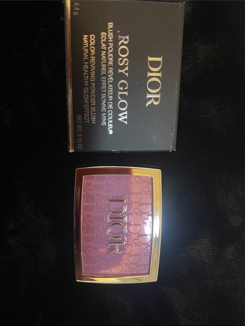 Dior Rosy Glow Compact - Black and Gold